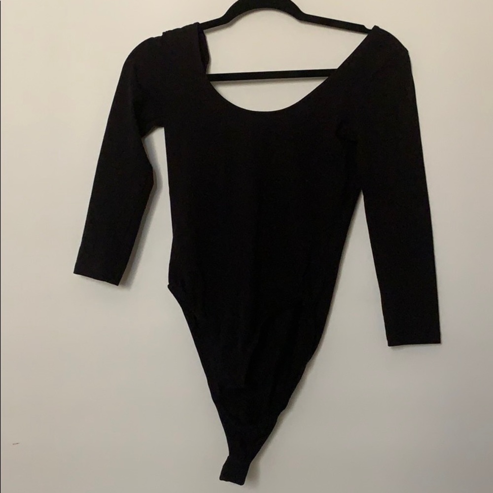 black midi sleeve one piece
